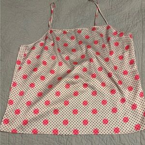 Victoria's Secret Pink and Black Polka Dot Top Size L